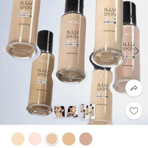 کرم فاندیشن اورجینال برند Oriflame مدل Illuskin Glow Reflective Fondöten کد 853860142