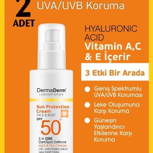 ضد آفتاب صورت اورجینال برند Dermaderm مدل SPF50+ Sunscreen 100ml کد 838632519