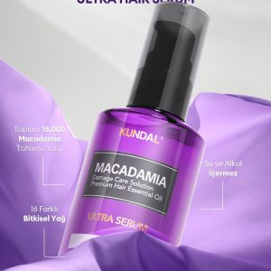 روغن و سرم مو اورجینال برند Kundal مدل Macadamia Ultra Hair Serum کد 851664057