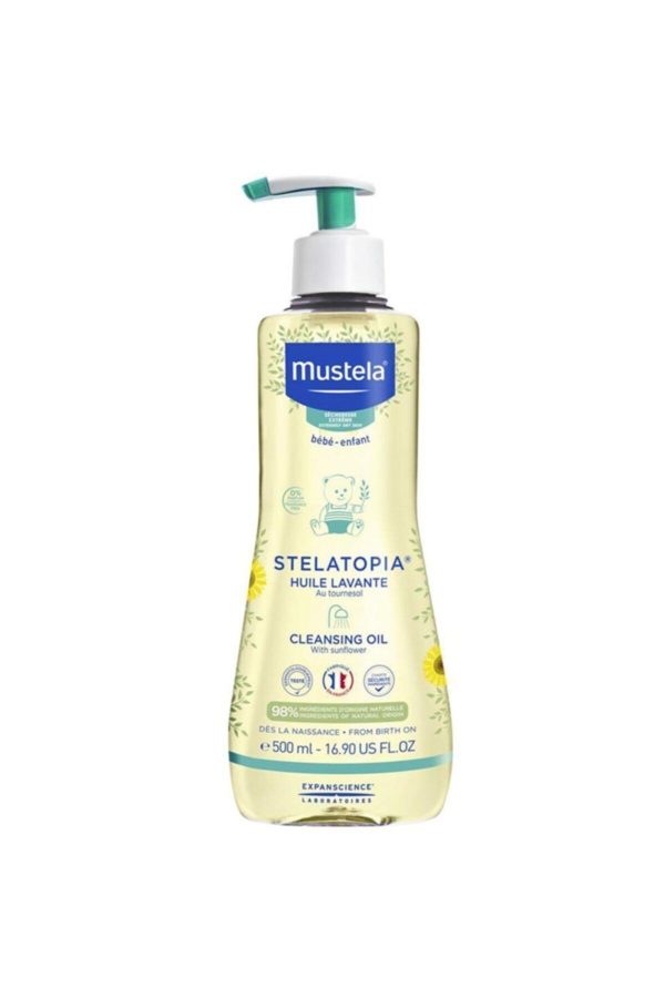 روغن مراقبت کننده اورجینال برند Mustela مدل Stelatopia Temizleme Yağı 500 ml کد 47601769
