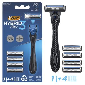 ژیلت و ریش تراش اورجینال برند Bic مدل Flex 3 Hybrid 3 Bıçaklı کد 877219519