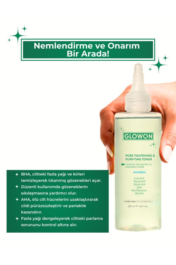 سرم پوست اورجینال برند Glowon مدل Pürüzsüz Cilt Bakım 2'li Seti کد 878970389 - Image 6