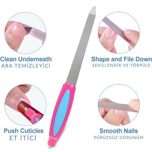 سوهان و رنده پا اورجینال برند Muggio مدل Double-sided stainless steel nail file کد 862185940