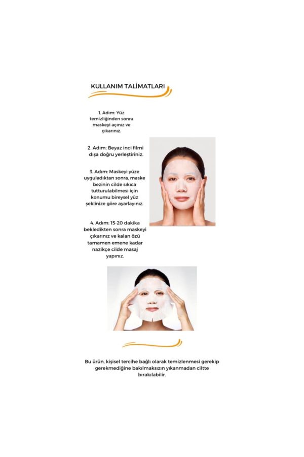 ماسک صورت اورجینال برند Seomou مدل Vitamin C Moisturizing Beauty Mask کد 752439908 - Image 3