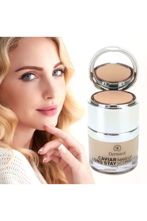 کرم فاندیشن اورجینال برند Dermacol مدل Caviar Long Stay Make-Up Corrector کد 858538794