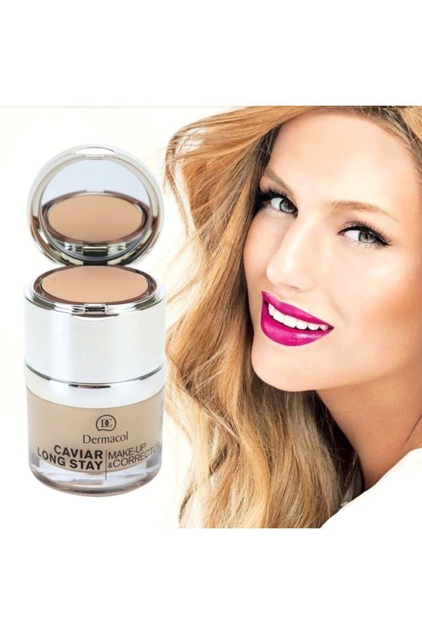 کرم فاندیشن اورجینال برند Dermacol مدل Caviar Long Stay Make-Up Corrector کد 858538794 - Image 3