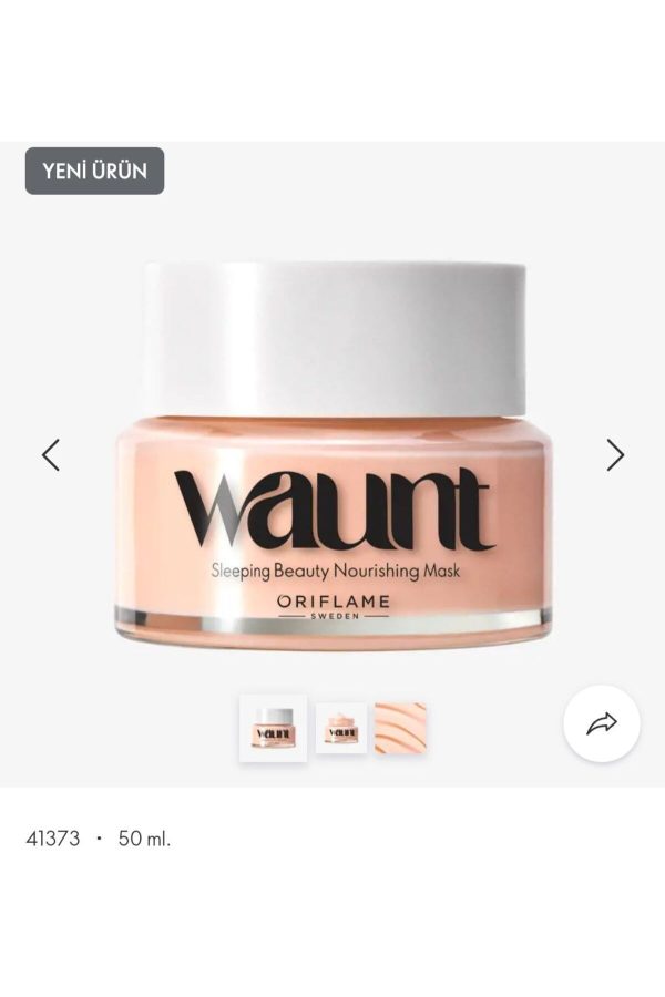 ماسک صورت اورجینال برند Oriflame مدل Waunt Sleeping Beauty Besleyici Maske کد 848754871