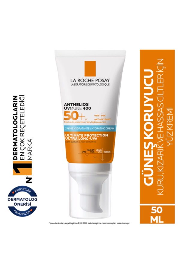 ضد آفتاب صورت اورجینال برند La roche posay مدل UVMune-Parfümsüz Parlama Karşıtı SPF50+ کد 770300186