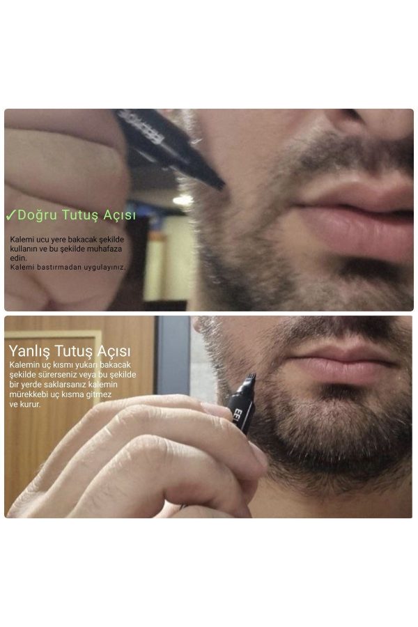 رنگ مو اورجینال برند Eelhoe beard pen مدل Beard Pen for Thin Beards کد 467583935 - Image 3
