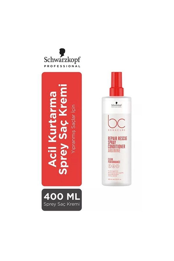 کرم مو اورجینال برند Schwarzkopf مدل Bonacure Onarım Kurtarma Sprey Krem کد 350058005