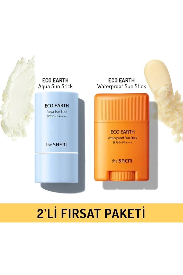 ضد آفتاب صورت اورجینال برند The saem مدل 2'li Sun Stick Fırsat Paketi کد 700465946