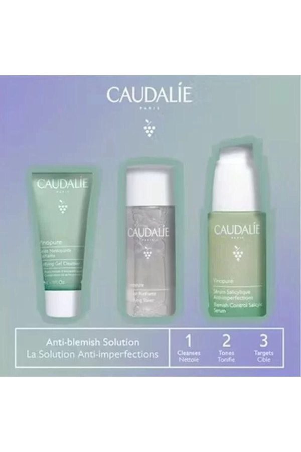ست مراقبت از پوست اورجینال برند Caudalie مدل Düzensiz Ciltlere Karşı Bakım Seti کد 646108609 - Image 2