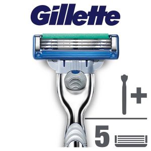 ژیلت و ریش تراش اورجینال برند Gillette مدل Mach3 Turbo کد 103766