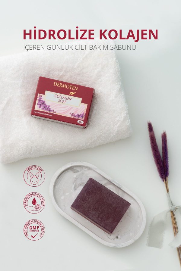 صابون جامد اورجینال برند Dermoten مدل Kolajen Sabun 150 gr کد 184226142 - Image 2