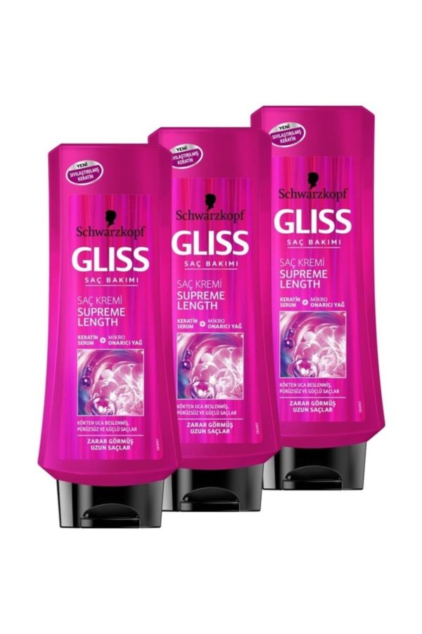 کرم مو اورجینال برند Gliss مدل Supreme Length Saç Kremi کد 7057262