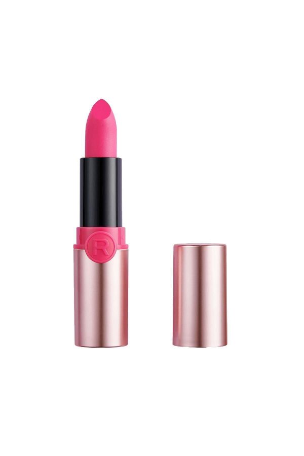 رژ لب اورجینال برند Revolution مدل Revolution Powder Matte Lipstick Flamingo کد 58679387