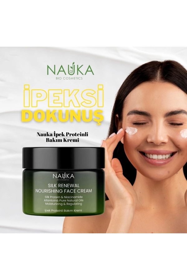 کرم صورت اورجینال برند Nauka مدل Silk Renewal Nourishing Face Cream کد 837352879