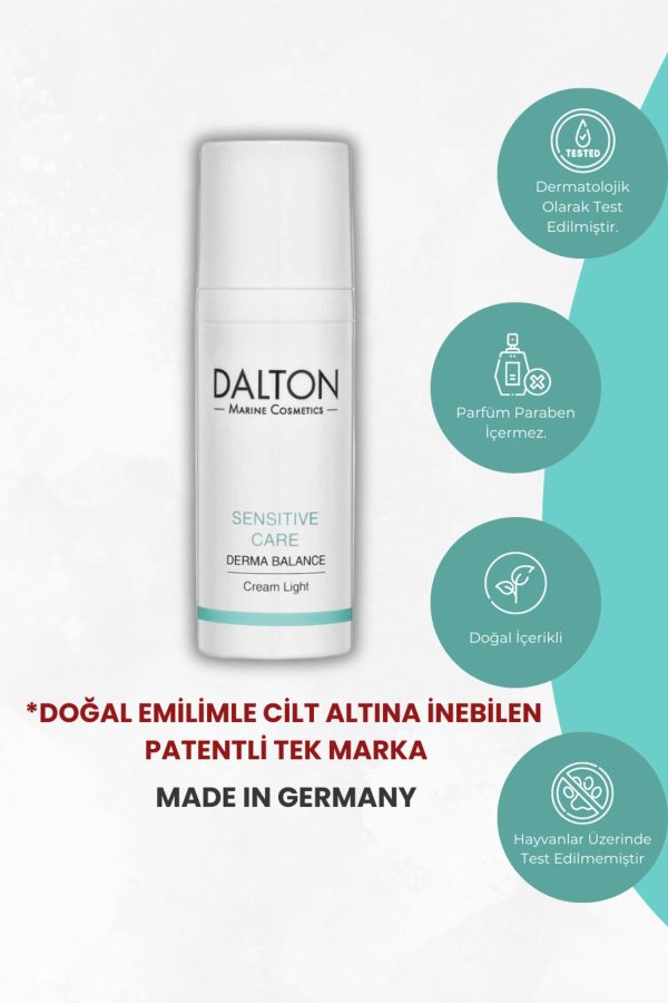 کرم صورت اورجینال برند Dalton marine cosmetics مدل Sensitive Care Light Cream کد 66386148