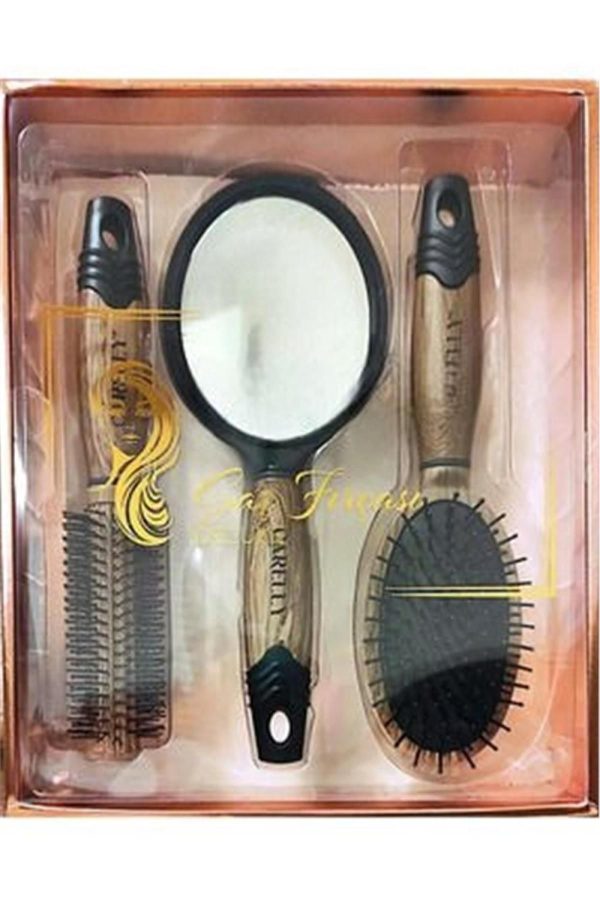 برس و شانه مو اورجینال برند Urun evim مدل Deluxe 3 Lü Set کد 874051024