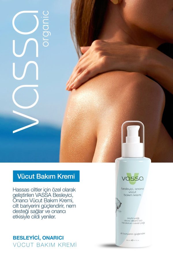 کرم بدن اورجینال برند Vassa مدل Yoğun Nemlendirici Vücut Kremi 150ml کد 834930565 - Image 3