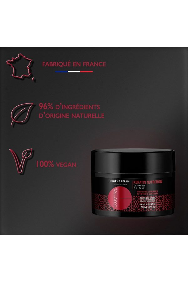ماسک مو اورجینال برند Eugene perma مدل Keratin Nutrition Maske 150 ml کد 6857452