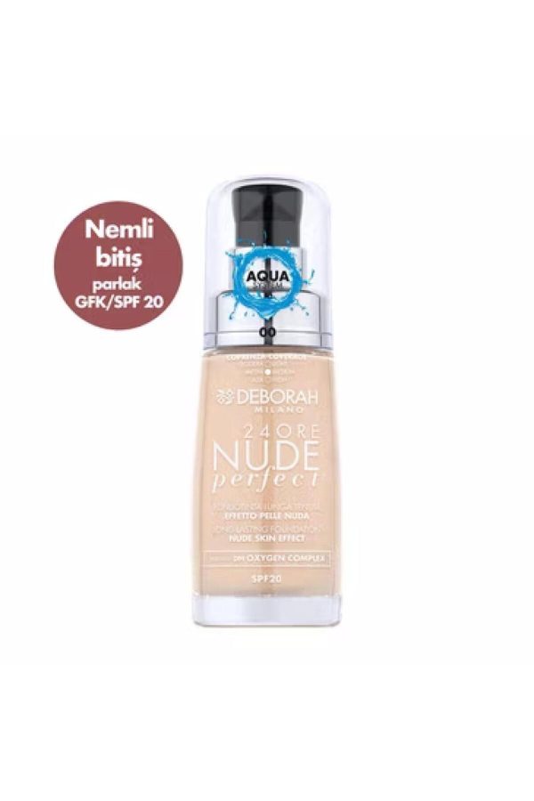 کرم فاندیشن اورجینال برند Deborah مدل 24Ore Perfect Nude Fondöten کد 778671599