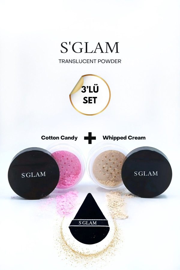 کرم پودر اورجینال برند S glam مدل Pudra Seti Ve Pudra Süngeri کد 876306199