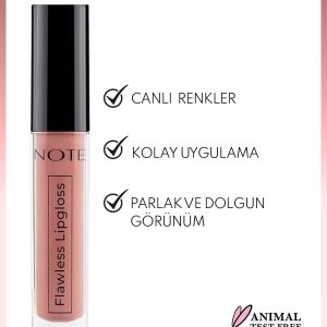 برق لب اورجینال برند Note cosmetics مدل Flawless Lipgloss Nemlendirici Dudak Parlatıcısı کد 313383184